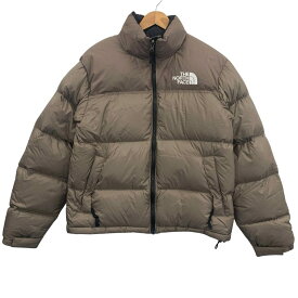 ノースフェイス ダウンジャケット ヌプシ 700フィル ユニセックス ベージュ サイズS THE NORTH FACE【AFA5】【中古】