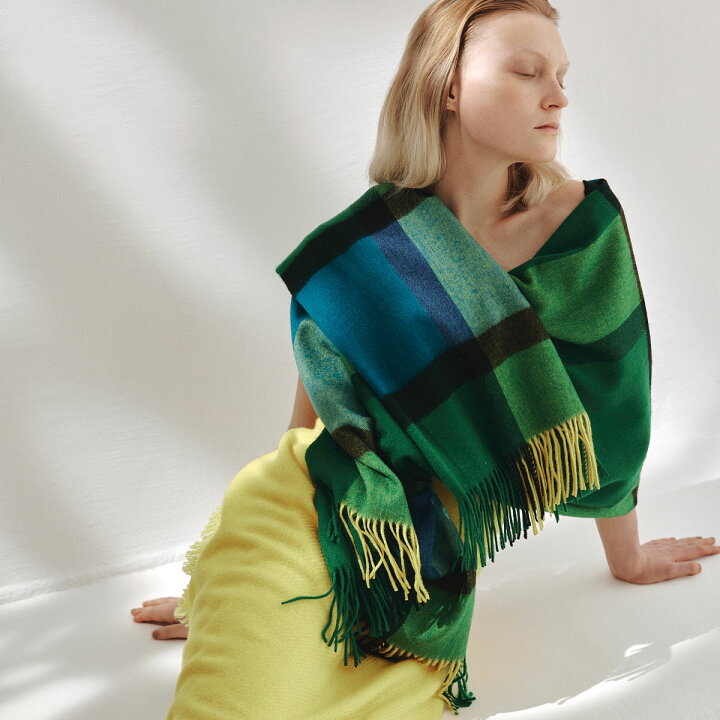 楽天市場】elegancese[エレガンセーゼ] 223400001-GREEN ストール  