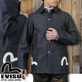 エヴィスジーンズ EVISU Lot.1951 デニム カバーオール 白カモメ EOCS-19001