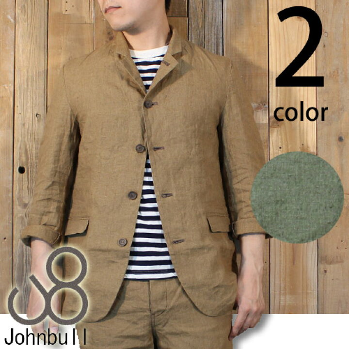 楽天市場】ジョンブル Johnbull リネン ラペルド ジャケット 12444 