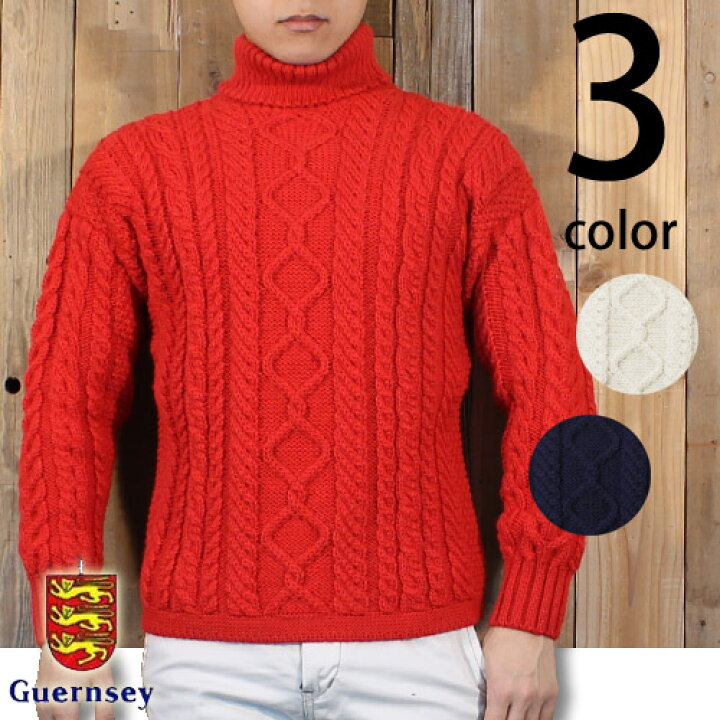 楽天市場】ガンジーウーレンズ GUERNSEY WOOLLENS アラン ステッチ 