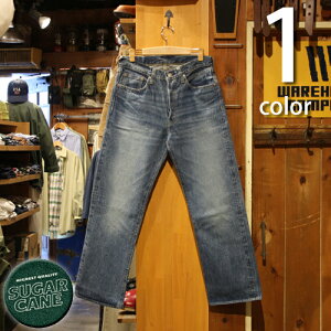 SUGARCANE VK[P[ 14.25oz. DENIM 1947 AGED MODEL W[Y fj H M[Xg[g SC41947SW30