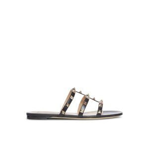 Valentino Garavani ���@�����e�B�m ���f�B�[�X �T���_�� 7W2S0C49VOD0NO ROCKSTUD FLAT SOLE SANDALS Black IT37 IT39 IT40 IT36 IT38 35 36 37 38 39 �y���������E�֐ō��z