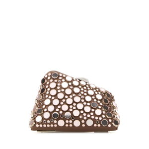 THE ATTICO �W�E�A�e�B�R ���f�B�[�X �N���b�`�o�b�O�E�|�[�` 250WAH00040LBT019SA326 Embellished leather Midnight clutch Pink onesize �y���������E�֐ō��z