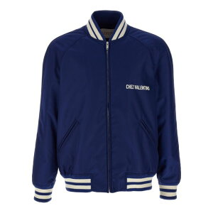 yyVC[OXӍՍő80%OFF+P2{~zValentino Garavani @eBm Y JWAWPbg V3CIM225CMG88 Valentino Garavani 'Chez Valentino' bomber jacket Blue IT48 IT50 IT52 yE֐ōz