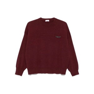 Brunello Cucinelli �u���l���E�N�`�l�� ���f�B�[�X �j�b�g�E�Z�[�^�[�E�J�[�f�B�K�� M12212600C9663 CASHMERE SWEATER WITH SHINY DETAIL C9663 AMARANTO S L M �y���������E�֐ō��z