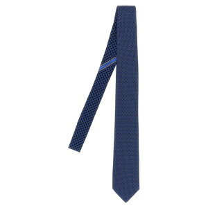 yyV}\ ő75%OFF+P2{zFERRAGAMO tFK Y lN^C 784220BLUEPATTERNEDNAVY 'Gancini + Cuori' print tie Blue onesize yE֐ōz