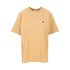Carhartt WIP カーハート レディース Tシャツ・カットソー I03513807E5F "W' S/S Hudson" T-shirt Beige 3XL 4XL 5XL L M S XL XS 2XL 2XS 【送料無料・関税込】