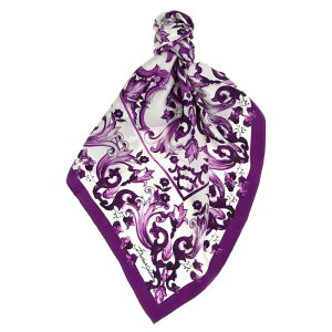 Dolce & Gabbana h`FKbo[i fB[X XJ[tE}t[ FN092RGDAOYHP3ON 'Maiolica' print scarf Purple onesize yE֐ōz