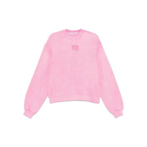 alexanderwang �A���L�T���_�[���� ���f�B�[�X �X�E�F�b�g�E�t�[�f�B�[ 4CC3241518936C PUFF LOGO SWEATSHIRT IN STRUCTURED TERRY 936C WASHED LOTUS S XS M L �y���������E�֐ō��z