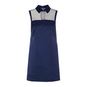 Elisabetta Franchi �G���U�x�b�^ �t�����L ���f�B�[�X �����s�[�X�E�h���X�E�I�[���C������ AB79652E2DC8 Blue Dresszip And Hook Closure On The Back Blue 38 40 42 44 �y���������E�֐ō��z
