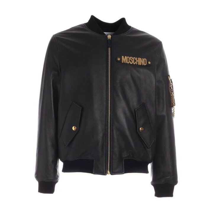 楽天市場】MOSCHINO モスキーノ メンズ レザー&ファージャケット