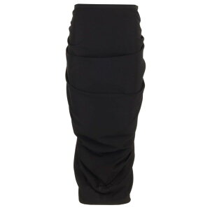 Dries Van Noten �h���X���@���m�b�e�� ���f�B�[�X �X�J�[�g SONATA8314900 Wool jersey midi skirt Black FR36 FR30 FR32 FR34 FR38 FR40 FR42 FR44 FR46 FR48 FR50 FR52 FR54 36 �y���������E�֐ō��z