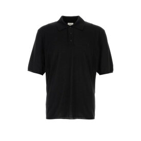 Saint Laurent サンローラン メンズ ポロシャツ 841679Y75YW1000 Black wool polo shirt Black L M XL 2XL 【送料無料・関税込】