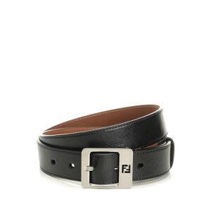 FENDI �t�F���f�B �����Y �x���g�E�T�X�y���_�[ 7C0536ATVVF1Q2A Leather belt Black 100 105 110 80 85 90 95 115 120 70 75 �y���������E�֐ō��z