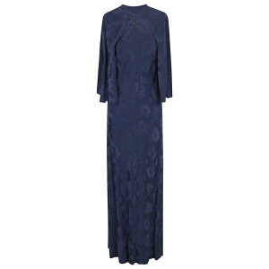 forte_forte �t�H���e �t�H���e ���f�B�[�X �����s�[�X�E�h���X�E�I�[���C������ 14561MYDRESSF49A fluid bouquet jacquard bias dress with cape F49A 5015 NOTTE 1 0 �y���������E�֐ō��z