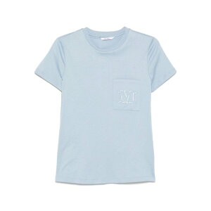 Max Mara �}�b�N�X�}�[�� ���f�B�[�X T�V���c�E�J�b�g�\�[ 21946041600006 Max Mara T-shirts and Polos Clear Blue Blue and green L M S XS �y���������E�֐ō��z