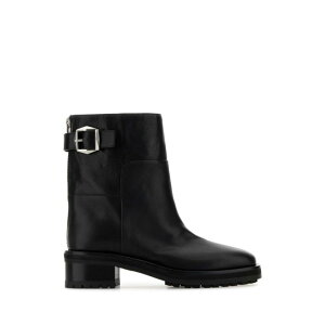 JIMMY CHOO �W�~�[ �`���E ���f�B�[�X �u�[�c BROOKLYNAB50WLZBLACK Black leather Brooklyn ankle boots Black 35.5 36 38 39 37 37.5 36.5 38.5 40 41 42 �y���������E�֐ō��z