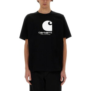 JUNYA WATANABE �W������ ���^�i�x �����Y T�V���c�E�J�b�g�\�[ WMT9011001 JUNYA WATANABE MAN X CARHARTT T-SHIRT BLACK M S L �y���������E�֐ō��z
