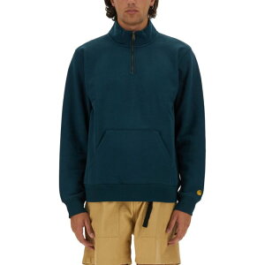 yyVC[OXӍՍő80%OFF+P2{~zCarhartt WIP J[n[g Y XEFbgEt[fB[ I0336652D0XX HALF ZIPPER SWEATSHIRT BLUE M S L XL yE֐ōz