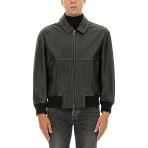 HUGO BOSS �q���[�S�{�X �����Y ���U�[&�t�@�[�W���P�b�g�E�R�[�g 5054324010272748202 LEATHER JACKET BROWN 44 48 52 50 46 �y���������E�֐ō��z