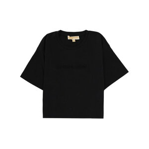 MICHAEL MICHAEL KORS �}�C�P���E�}�C�P���E�R�[�X ���f�B�[�X T�V���c�E�J�b�g�\�[ MF551TR2ZU001BLACK T-SHIRT WITH LOGO BLACK M S XS L �y���������E�֐ō��z