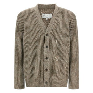 Maison Margiela メゾン マルジェラ メンズ ニット・セーター・カーディガン S50HP0034M13151805F Wool cardigan Beige L M S XL 【送料無料・関税込】