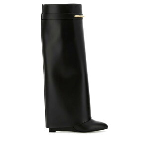 GIVENCHY �W�o���V�B ���f�B�[�X �u�[�c BE703XE1J7001 Black leather Shark boots Black 371/2 381/2 391/2 IT37 IT381/2 IT39 IT40 36 37 38 39 40 41 38.5 37.5 �y���������E�֐ō��z