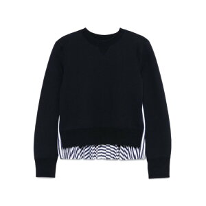 sacai �T�J�C ���f�B�[�X �j�b�g�E�Z�[�^�[�E�J�[�f�B�K�� SCW232240 Sacai Sweaters Blue Blue and green 1 2 3 �y���������E�֐ō��z