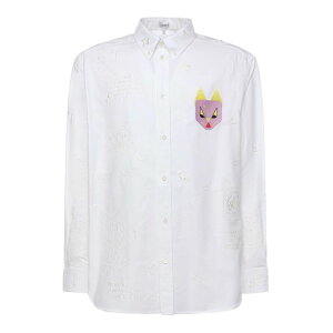 LOEWE ���G�x �����Y �V���c�E�u���E�X H526Y05WG72016 Cotton Shirt Multicolour M S �y���������E�֐ō��z
