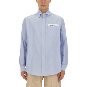 Palm Angels �p�[���G���W�F���X �����Y �V���c�E�u���E�X PMGE012E23FAB0014010 TAILOR-MADE SHIRT BLUE 48 46 52 50 �y���������E�֐ō��z