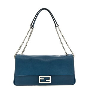FENDI �t�F���f�B ���f�B�[�X �n���h�o�b�O�E�V�����_�[�o�b�O 8BR828AS7AF1QD1 'Baguette Chain Large' shoulder bag Blue onesize �y���������E�֐ō��z