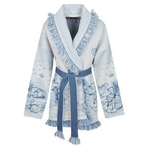 ALANUI �A���k�C ���f�B�[�X �j�b�g�E�Z�[�^�[�E�J�[�f�B�K�� LWHB064R26KNI0180F45 DEEP IN THE OCEAN CARDIGAN 0F45 ARPA BLUE M S XS L �y���������E�֐ō��z