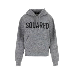 Dsquared2 �f�B�[�X�N�G�A�[�h ���f�B�[�X �X�E�F�b�g�E�t�[�f�B�[ S75GU0556S25477860M Melange grey cotton sweatshirt Grey XS S M �y���������E�֐ō��z