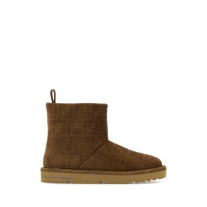 FENDI �t�F���f�B �����Y �u�[�c 7U1822ASA1F0C23 Brown suede ankle boots Brown 61/2 71/2 81/2 91/2 10 6 7 8 9 7.5 8.5 11 �y���������E�֐ō��z
