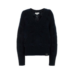 Stella McCartney �X�e�� �}�b�J�[�g�j�[ ���f�B�[�X �j�b�g�E�Z�[�^�[�E�J�[�f�B�K�� 6K11333S26164000 Midnight blue wool sweater Blue S M �y���������E�֐ō��z