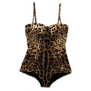 Dolce & Gabbana �h���`�F�K�b�o�[�i ���f�B�[�X �X�C���E�F�A O9A13JONO11HY13M 'Leopardo' one-piece swimsuit Brown 4 3 1 2 5 �y���������E�֐ō��z