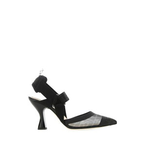 FENDI �t�F���f�B ���f�B�[�X �p���v�X�E�n�C�q�[�� 8J6851A8UGF0MQ0 Black mesh Colibr?? pumps Black 36.5 36 37 37.5 38 38.5 39 40 41 �y���������E�֐ō��z