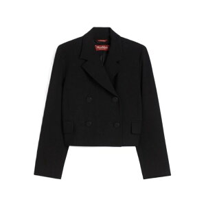 Max Mara Studio �}�b�N�X�}�[�� �X�e���f�B�I ���f�B�[�X �u���U�[�E�W���P�b�g 25260460616E15 Caprera Black 42 38 40 �y���������E�֐ō��z