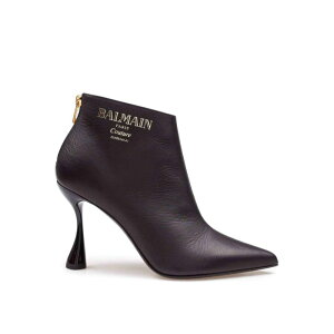 Balmain �o���}�� ���f�B�[�X �u�[�c EN1TE108LTBC0PA Balmain Tronchetto in black leather Black 39 38 37.5 36 37 �y���������E�֐ō��z