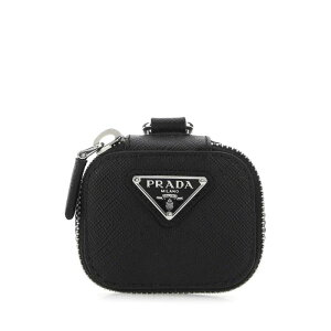 Prada �v���_ �����Y �e�b�N�A�C�e�� 2TT1482AHFF0002 Black leather Air Pods case Black onesize �y���������E�֐ō��z