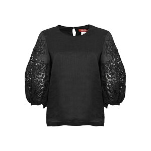 Max Mara Studio �}�b�N�X�}�[�� �X�e���f�B�I ���f�B�[�X �V���c�E�u���E�X 26161610126E15 Mstordine T-Shirt Black 46 44 42 �y���������E�֐ō��z