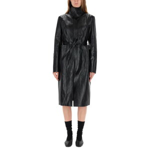 OUR LEGACY �A���[���K�V�[ ���f�B�[�X �R�[�g W4259CSSABLEBLACKFLUIDCALFSKIN CONCEALED COAT BLACK 40 38 36 �y���������E�֐ō��z