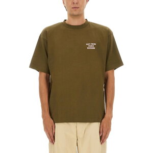 Drole De Monsieur �h���[���h���b�V�� �����Y T�V���c�E�J�b�g�\�[ TS203CO002KAKI COTTON T-SHIRT BROWN XL M S L �y���������E�֐ō��z