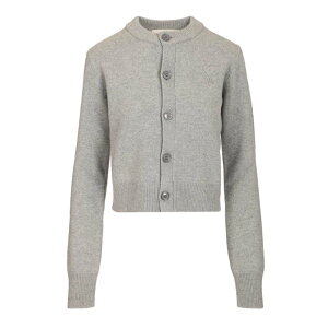 AMI Paris �A�~�p���X ���f�B�[�X �j�b�g�E�Z�[�^�[�E�J�[�f�B�K�� E25FKC171KN0071050E25 Crew neck cardigan Grey 3XL 4XL 5XL L M S XL XS 2XL 2XS �y���������E�֐ō��z