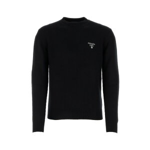 Prada �v���_ �����Y �j�b�g�E�Z�[�^�[�E�J�[�f�B�K�� UMB424S22211LMF0002 Black cashmere sweater Black 46 48 50 52 54 56 �y���������E�֐ō��z