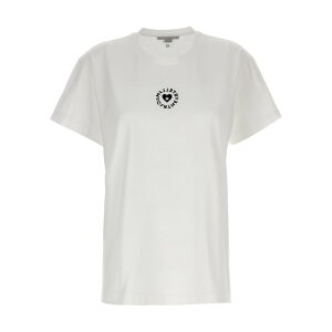 Stella McCartney �X�e�� �}�b�J�[�g�j�[ ���f�B�[�X T�V���c�E�J�b�g�\�[ 6J02733SPY539000 'Iconic Mini Heart' T-shirt White S L M XS 3XL 4XL 5XL XL 2XL 2XS �y���������E�֐ō��z