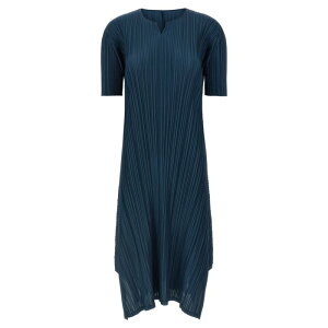 PLEATS PLEASE ISSEY MIYAKE �v���[�c �v���[�Y �C�b�Z�C �~���P ���f�B�[�X �����s�[�X�E�h���X�E�I�[���C������ PP58JH28475 'Mellow Pleats' dress Blue 3 2 4 �y���������E�֐ō��z