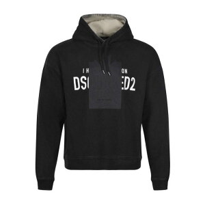 早い者勝ちDSQUARED2 ディースクエアード ブラック スエット ロゴ入り 