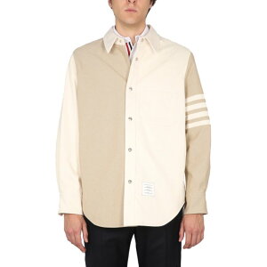 Thom Browne �g���E�u���E�� �����Y �J�W���A���W���P�b�g MJO145FF0253250 DENIM JACKET BROWN 3 4 2 �y���������E�֐ō��z